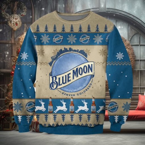 Blue Moon Ugly Christmas Sweater, Ugly Sweater Apparel