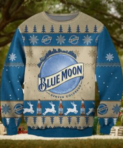 Blue Moon Ugly Christmas Sweater, Ugly Sweater Apparel