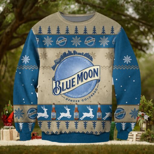 Blue Moon Ugly Christmas Sweater, Ugly Sweater Apparel