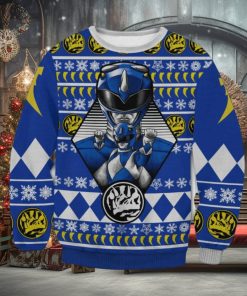 Blue Power Rangers Ugly Xmas Sweater
