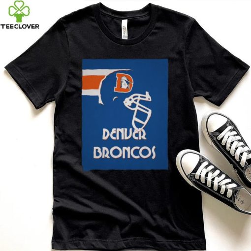 Blue Vintage Denver Broncos T Shirt