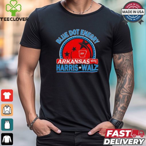 Blue dot in a red state Arkansas Kamala Harris Walz 24 Retro shirt