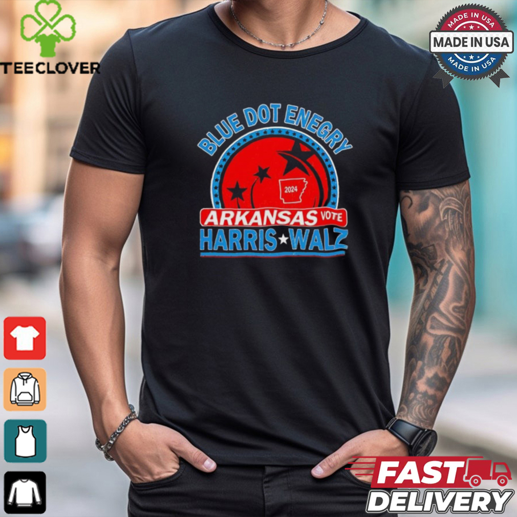 Blue dot in a red state Arkansas Kamala Harris Walz 24 Retro shirt Blue dot in a red state Arkansas Kamala Harris Walz 24 Retro shirt