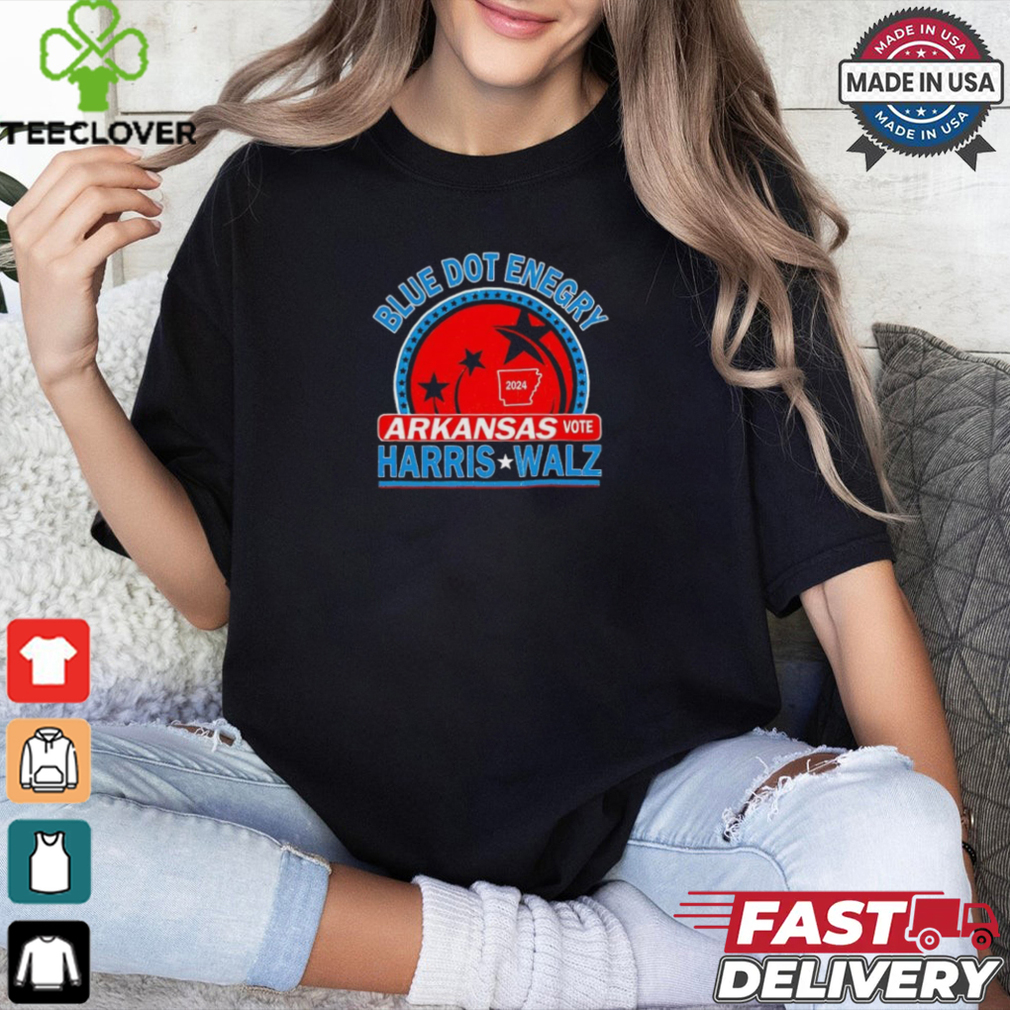 Blue dot in a red state Arkansas Kamala Harris Walz 24 Retro shirt Blue dot in a red state Arkansas Kamala Harris Walz 24 Retro shirt