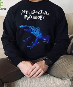 Blue frog intellectual property art hoodie, sweater, longsleeve, shirt v-neck, t-shirt