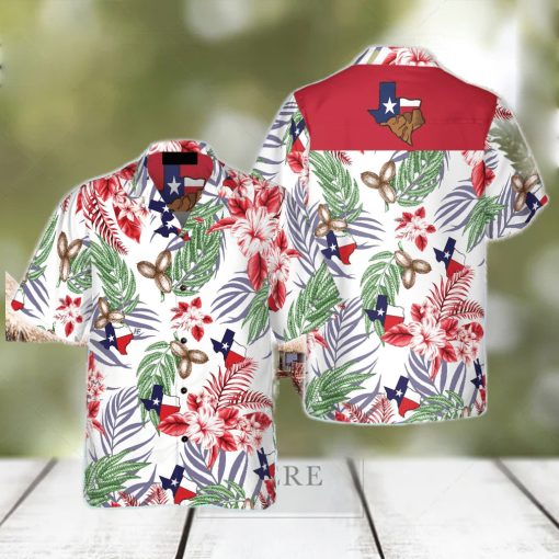 Bluebonnet Texas Hawaiian Shirt Pecan Version Button Down Floral And Flag Texas Shirt Proud Texas Shirt For Men