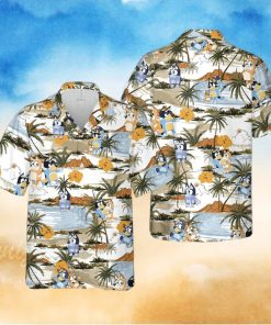 Bluey And Bingo Tropical Aloha AOP Trending Hawaiian Shirt