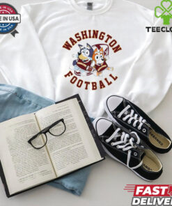 Bluey Bandit Heeler Chilli Heeler Washington Commanders football shirt