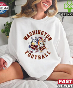 Bluey Bandit Heeler Chilli Heeler Washington Commanders football shirt