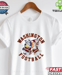 Bluey Bandit Heeler Chilli Heeler Washington Commanders football shirt