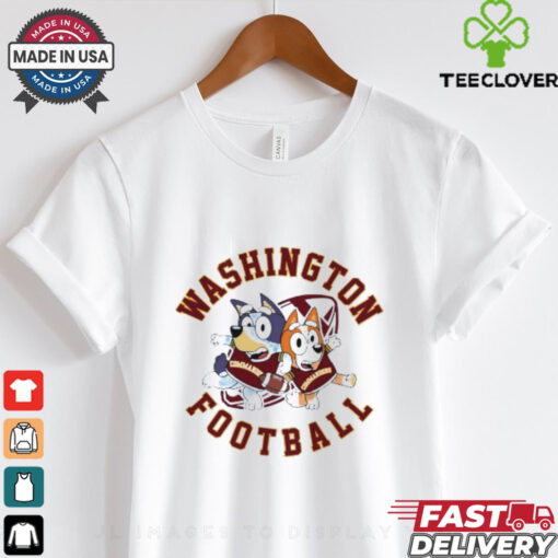 Bluey Bandit Heeler Chilli Heeler Washington Commanders football shirt