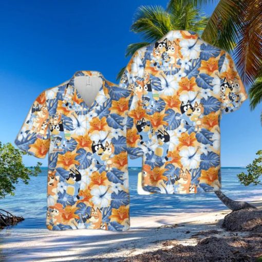 Bluey Beach Cute Aloha Summer Hawaiian Shirt