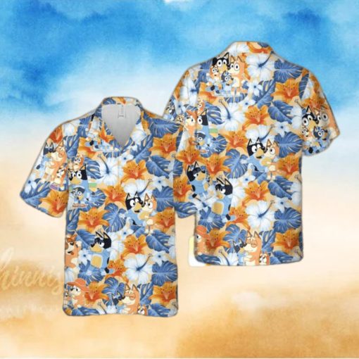 Bluey Beach Cute Aloha Summer Hawaiian Shirt