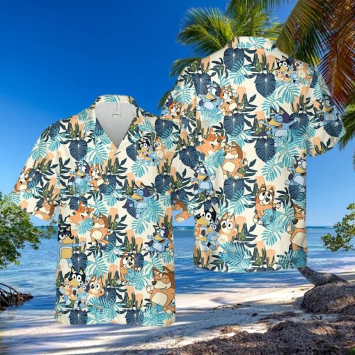 Bluey Beach Hawaii Shirts  Summer Hawaiian Shirt