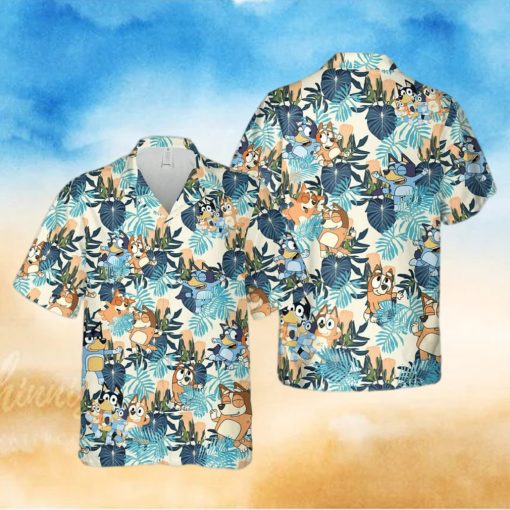 Bluey Beach Hawaii Shirts  Summer Hawaiian Shirt