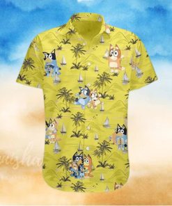 Bluey Beach Hawaiian Shirt  Bluey Cartoon Tee  Friends of Bluey Hawaiian Shirt