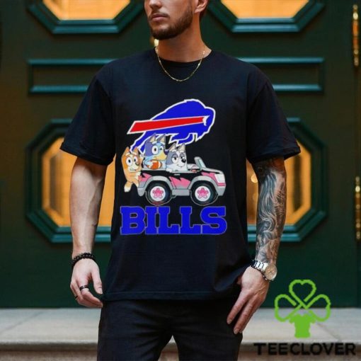 Bluey Bingo and Muffin in the car Buffalo Bills NFL 2024 hoodie, sweater, longsleeve, shirt v-neck, t-shirt