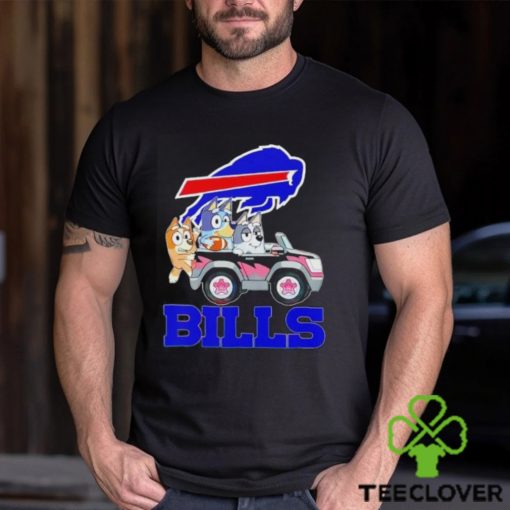 Bluey Bingo and Muffin in the car Buffalo Bills NFL 2024 hoodie, sweater, longsleeve, shirt v-neck, t-shirt