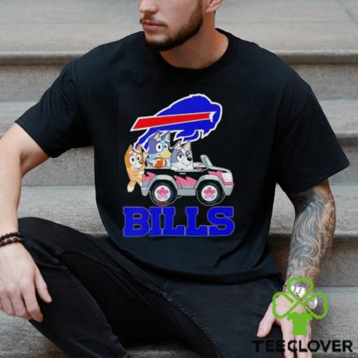 Bluey Bingo and Muffin in the car Buffalo Bills NFL 2024 hoodie, sweater, longsleeve, shirt v-neck, t-shirt