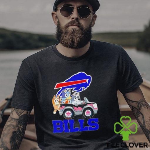 Bluey Bingo and Muffin in the car Buffalo Bills NFL 2024 hoodie, sweater, longsleeve, shirt v-neck, t-shirt