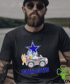 Bluey Bingo and Muffin in the car Dallas Cowboys NFL 2024 hoodie, sweater, longsleeve, shirt v-neck, t-shirt