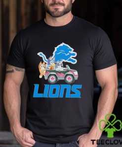 Bluey Bingo and Muffin in the car Detroit Lions NFL 2024 shirt 1 Bluey Bingo and Muffin in the car Detroit Lions NFL 2024 shirt
