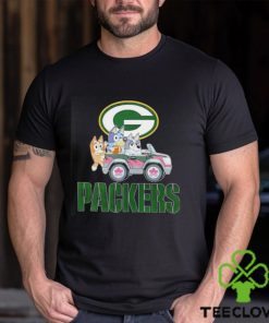 Bluey Bingo and Muffin in the car Green Bay Packers NFL 2024 shirt