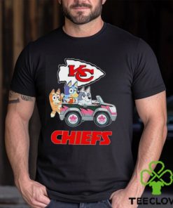 Bluey Bingo and Muffin in the car Kansas City Chiefs NFL 2024 hoodie, sweater, longsleeve, shirt v-neck, t-shirt