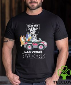 Bluey Bingo and Muffin in the car Las Vegas Raiders NFL 2024 hoodie, sweater, longsleeve, shirt v-neck, t-shirt