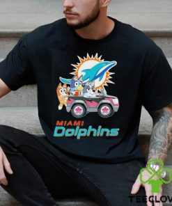 Bluey Bingo and Muffin in the car Miami Dolphins NFL 2024 shirt 2 Bluey Bingo and Muffin in the car Miami Dolphins NFL 2024 shirt