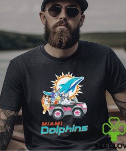 Bluey Bingo and Muffin in the car Miami Dolphins NFL 2024 shirt 3 Bluey Bingo and Muffin in the car Miami Dolphins NFL 2024 shirt