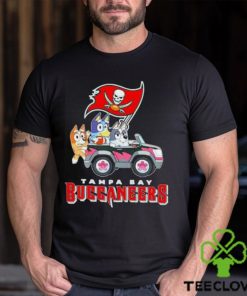 Bluey Bingo and Muffin in the car Tampa Bay Buccaneers NFL 2024 shirt 1 Bluey Bingo and Muffin in the car Tampa Bay Buccaneers NFL 2024 shirt