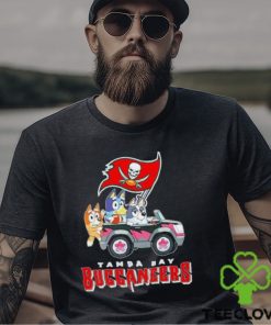 Bluey Bingo and Muffin in the car Tampa Bay Buccaneers NFL 2024 shirt 3 Bluey Bingo and Muffin in the car Tampa Bay Buccaneers NFL 2024 shirt