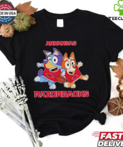 Bluey Bingo fan of Arkansas Razorbacks shirt