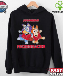 Bluey Bingo fan of Arkansas Razorbacks shirt