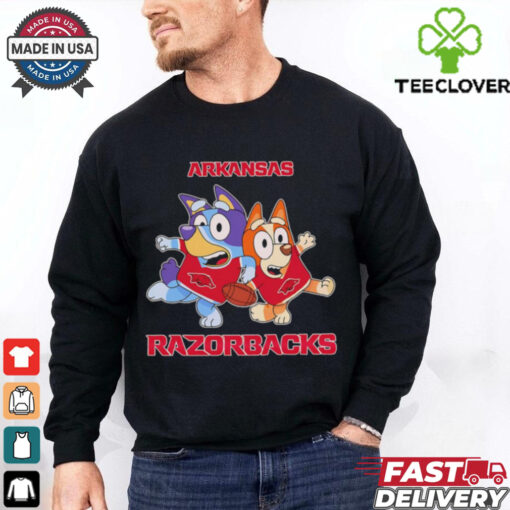 Bluey Bingo fan of Arkansas Razorbacks shirt