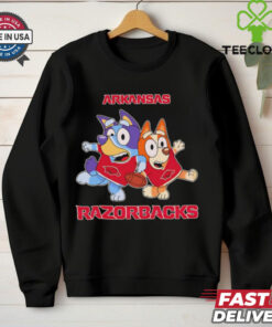 Bluey Bingo fan of Arkansas Razorbacks shirt