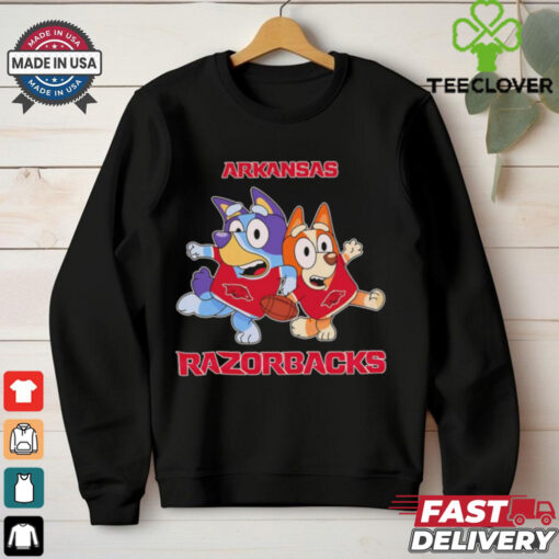 Bluey Bingo fan of Arkansas Razorbacks shirt