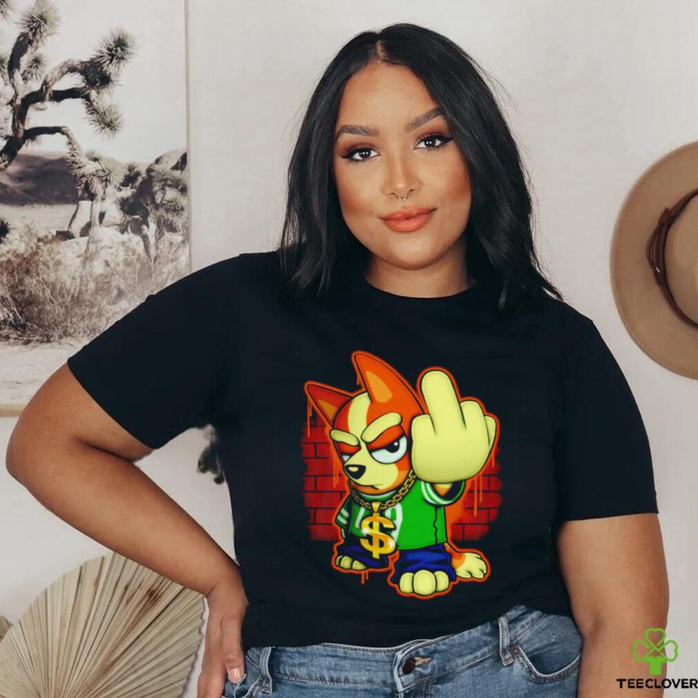 Bluey Blingo Gang middle finger shirt Bluey Blingo Gang middle finger shirt