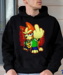 Bluey Blingo Gang middle finger shirt