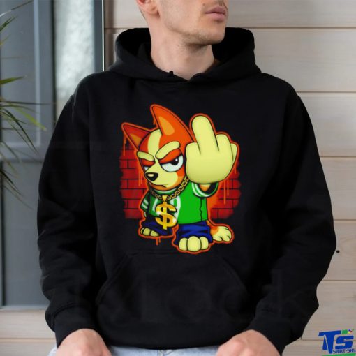 Bluey Blingo Gang middle finger shirt