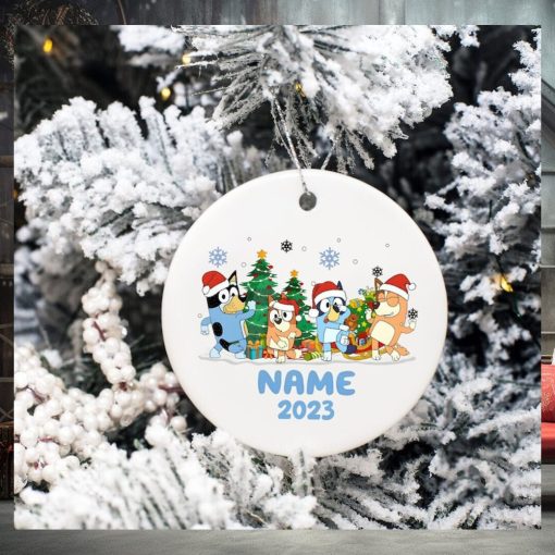 Bluey Christmas 2023 Ornament, Bluey Dog Christmas Ornament