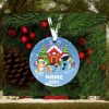 Miami Dolphins Personalized Your Name Snoopy And Peanut Ornament Christmas Gifts For NFL Fans SP161023148ID03