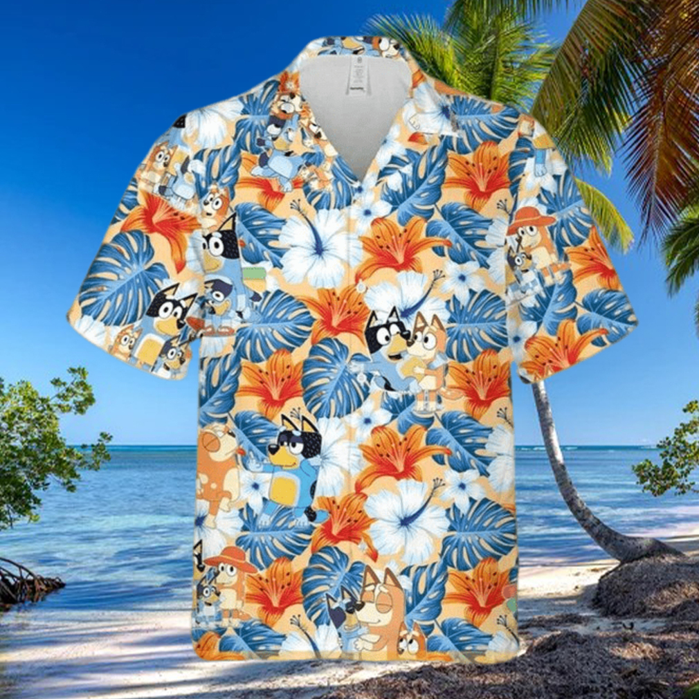Bluey Cute Aloha Hawaiian Shirt Bluey Family Hawaiian 3D Shirt Bluey Cute Aloha Hawaiian Shirt Bluey Family Hawaiian 3D Shirt