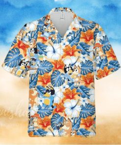 Bluey Cute Aloha Hawaiian Shirt  Bluey Family Hawaiian 3D Shirt