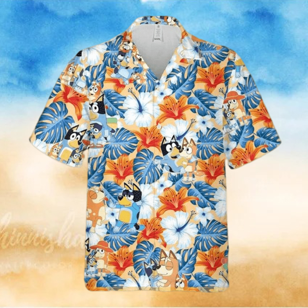 Bluey Cute Aloha Hawaiian Shirt Bluey Family Hawaiian 3D Shirt Bluey Cute Aloha Hawaiian Shirt Bluey Family Hawaiian 3D Shirt