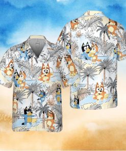 Bluey Dad And Mom Hawaiian Shirt For Family