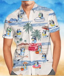 Bluey Family Hawaiian Shirt Summer Beach Shirt