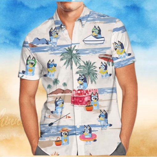 Bluey Family Hawaiian Shirt Summer Beach Shirt