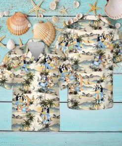 Bluey Family Hawaiian Shirt Summer Vacation Gift